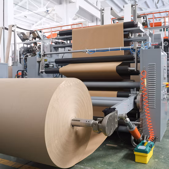 트위스트 핸들(WFD430)이 있는 롤 페드 완전 자동 종이 봉지 기계