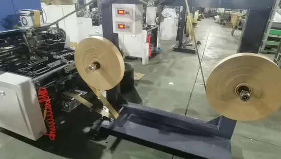 기계를 만드는 꼬이는 밧줄 손잡이 종이 봉지를 가진 기계를 만드는 완전히 자동적인 종이 봉지